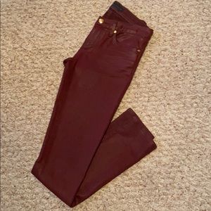 Juicy Couture burgundy jeans with a light shine❤️